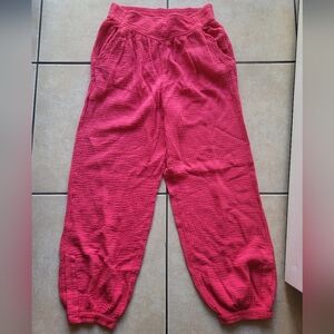 Anthropologie Vibrant Pink Joggers